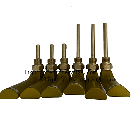 Liquid Filled 120C 90deg Industrial Glass Thermometers 3/4" NPT