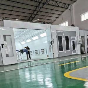 CE Certified Car Spray Booth with Air Circulation System 1 x 7.5kw Direct Drive