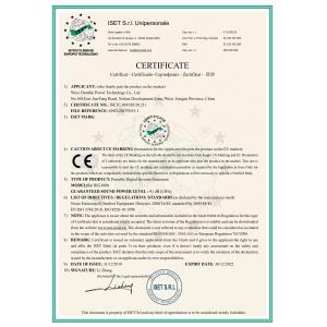 WUXI DURABLE POWER TECHNOLOGY CO.,LTD Certifications