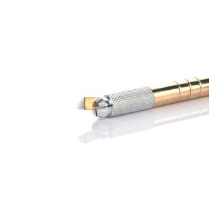 China Manual Tattoo Pen Heavy Gold Manual Pen Being Used For Microblading Or Microshading on sale