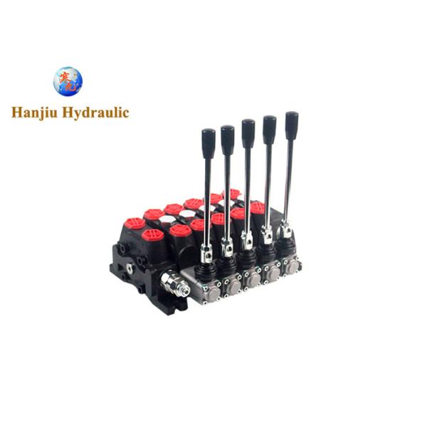 Buy Sectional Valves 100 Lpm 5 Spool Hydraulic Valve Max Pressure 350 Bar For Industrial at wholesale prices