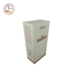 White Cosmetic Gift Box Textured Surface Paper Material Eco - Friendly