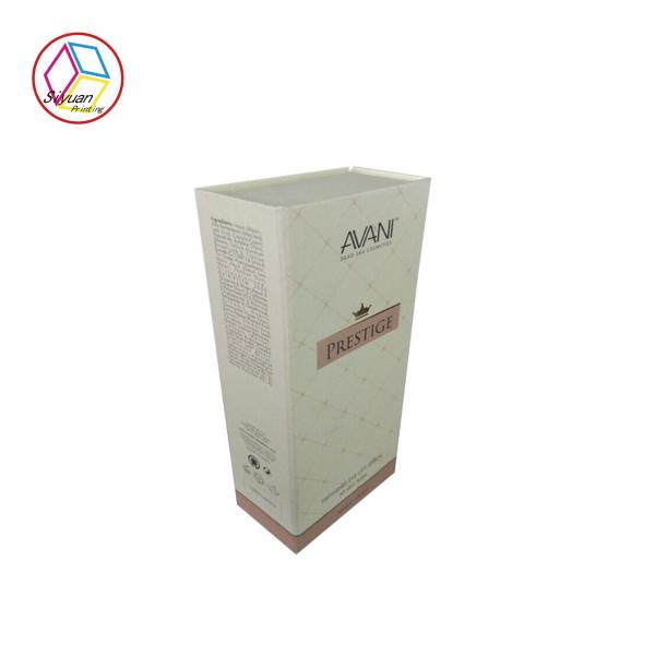 Buy White Cosmetic Gift Box Textured Surface Paper Material Eco - Friendly at wholesale prices