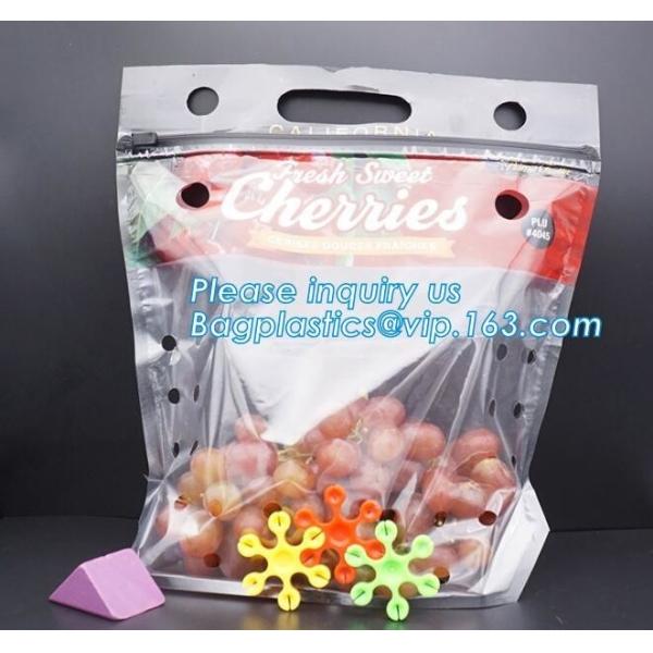 Buy Resealable Fruits Vegetable Plastic Zip Lock Packaging Bags, OPP CPP Printed Grape Bags For Fruit, Fancy Zip-lock Plasti at wholesale prices