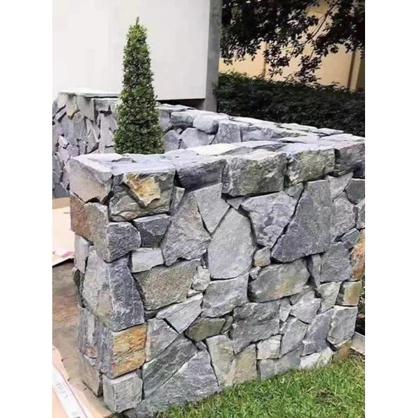 3D Natural Marble Stones Random Rusty Slate Meshed Flagstone Outdoor Garden Flooring Pavers Wall Tiles