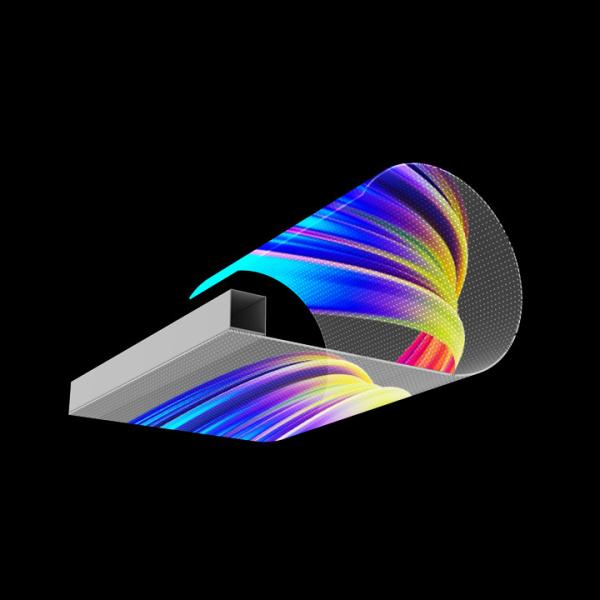 Indoor LED Transparent Film Screen Flexible Transparency P4 PET Full Color