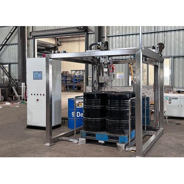Buy 200L/IBC Visual Positioning Fully Automatic Liquid Pallet Filling Machine With Cognex Camera And U Type Scale at wholesale prices