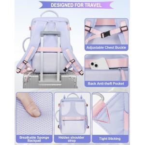 Purple 17.3 inch Laptop Airline Approved Carry On Luggage As Personal Items