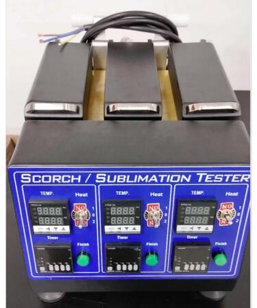 Max 250 Centigrade Textile Testing Equipment , Scorch Sublimation Color Fastness Tester