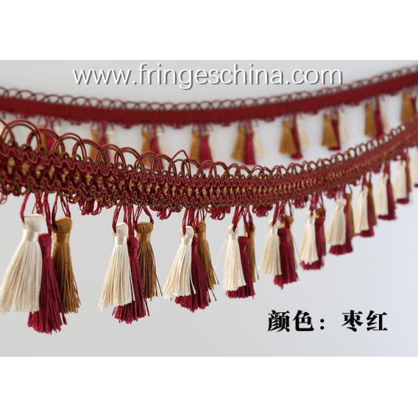 Handmade fashionable chain beads lace tassels fringes for curtain/sofa/pillow/stage decoration