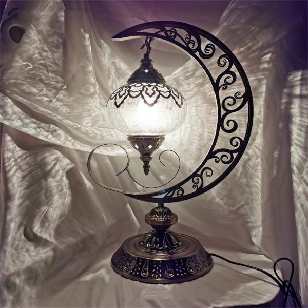 Newest E14 Hand-inlaid glass mosaic bedroom living room decorative Table Lamps(WH-VTB-11)