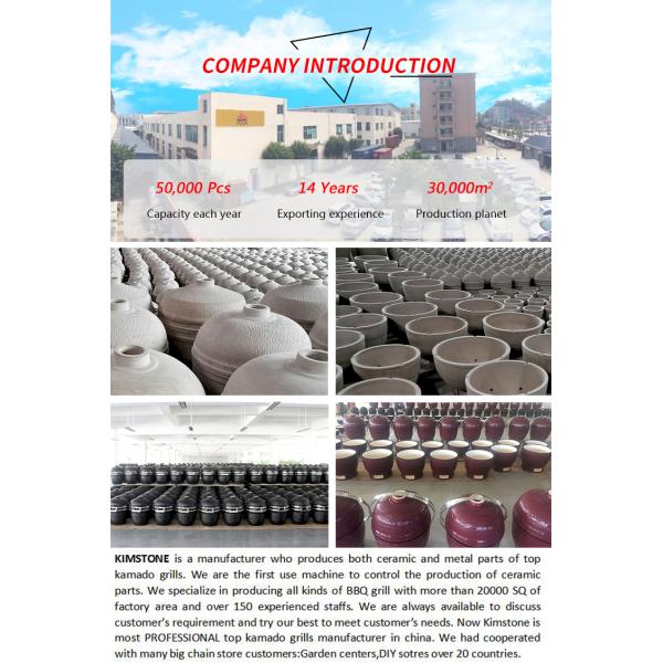 Uovo Kamado 18inch Charcoal Block Barbacoa Ceramic Kamado Elektrische Foshan Kamado Grills Kimstone Bbq Grill Garden Family Bbq