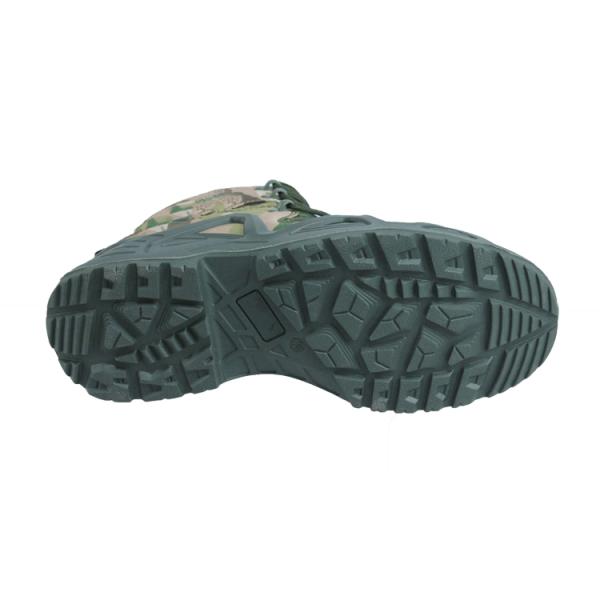 SJ OEM Outdoor Anti slip Tongue Nylon Fabric Gusset for Slippery Surfaces Army Boots for Men