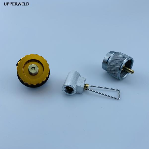 Outdoor Propane Small Tank Input Adapter for Yellow BBQ Camp Stove Burners Conversion