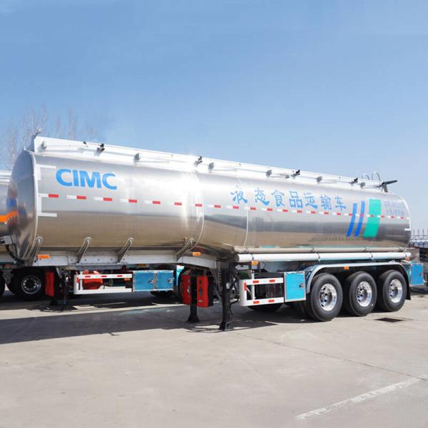 Buy 46000L CIMC 3 Axle Stainless Steel Tanker Trailers at wholesale prices