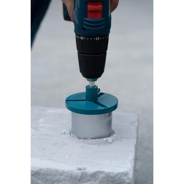 6PC Tungsten Carbide Gritted Hole Saw With Locating Plate And Centring Drill Bit