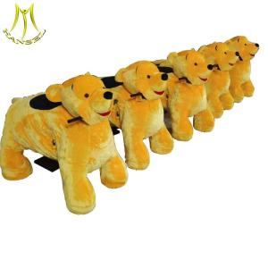 China Hansel plush animal battery coin operated stuffed animal ride bear on sale