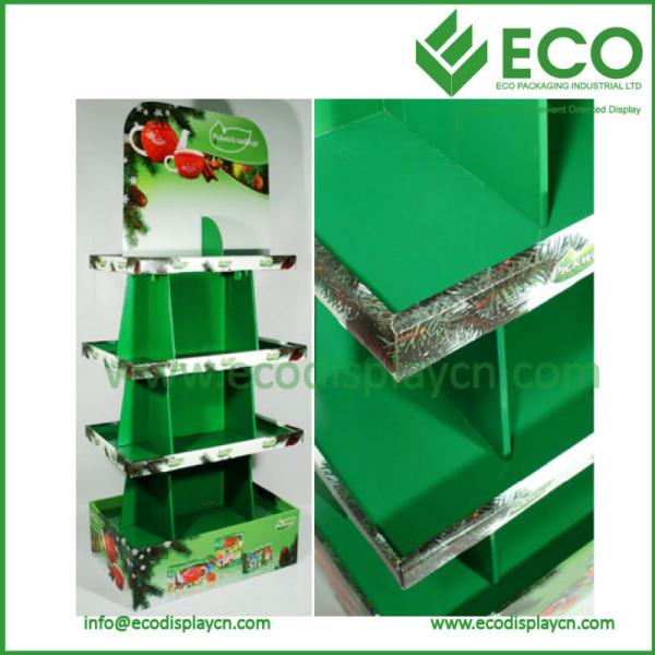 Custom Point of Purchase Cardboard Pallet Display with Four Tiers