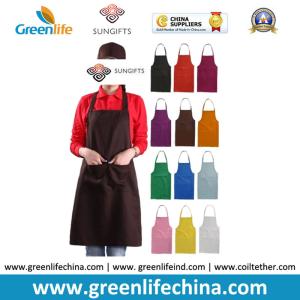 Kitchen cooking tool accessory hot sale apron with front pocket different colors
