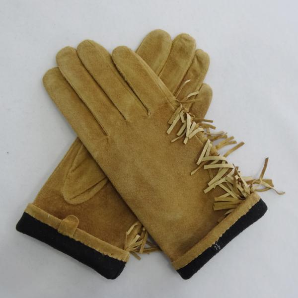 Hot sale sheepskin women leather gloves