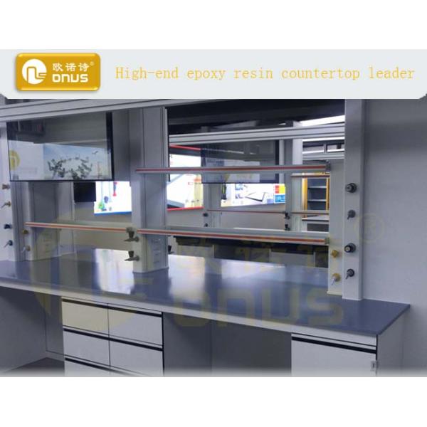 Fume Hood Laboratory Worktops Monolithic Epoxy Materials For Petroleum Company