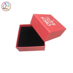 Red Personalized Jewelry Gift Boxes Drawer Shape Recyclable Feature
