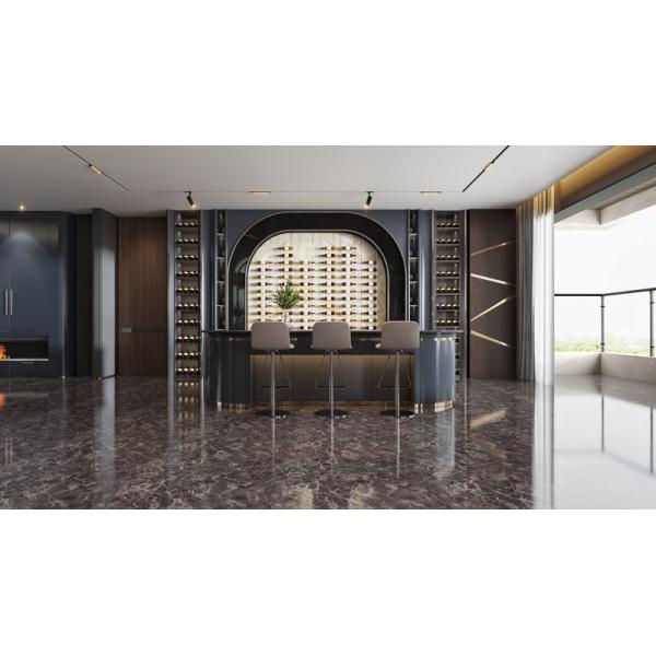 Dark Metallic Finish Dining Room Wine Cabinet Modern Luxury Wine Storage Furniture