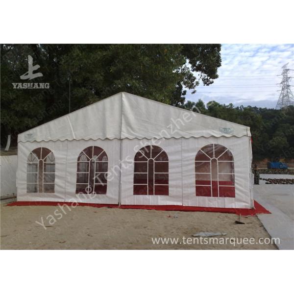 50 Seater Clear Span Fabric Structures Reusable Sunshade Shelter 6X15M