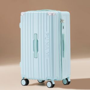 China Red trolley suitcase suitcase universal wheel zipper durable password leather suitcase 24 inches on sale
