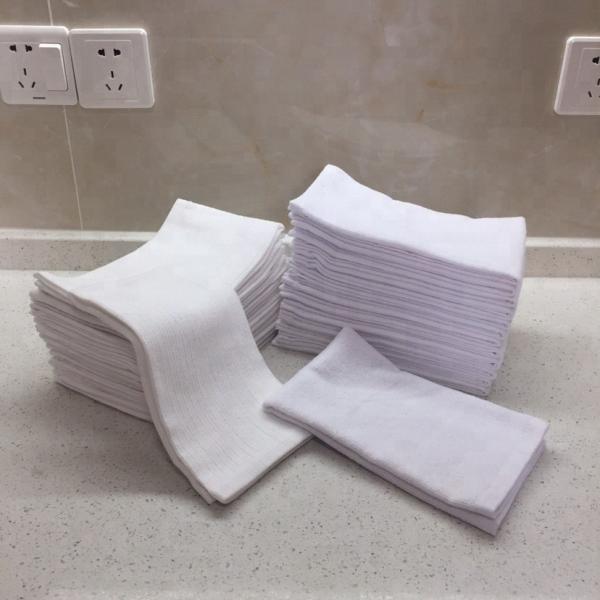 Buy 100% Cotton 44g/Pc White Face Towels at wholesale prices