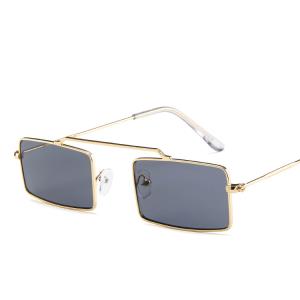 European American Transparent Ocean Sunglasses Single Beam Metal Frame