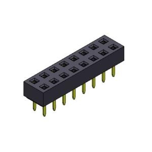Female Header Connector 2.54mm Dual Row Dip TYPE 2*2PIN To 2*40PIN H=3.50mm