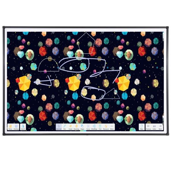 90 inch IR Interactive Whiteboard Finger/pen writing Projection board For Classroom/office