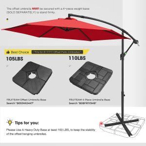 Canopy, Cantilever Umbrella Hanging Umbrellas, Fade Resistance & Water-repellent