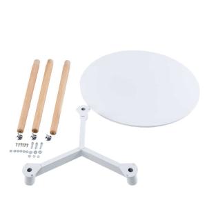 Elegant Sturdy Tomile MDF Simple Dining Room Table Metal Frame