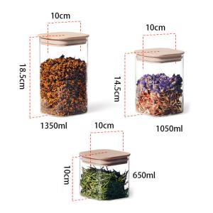 Lead Free 650ml Borosilicate Wide Mouth Food Jar