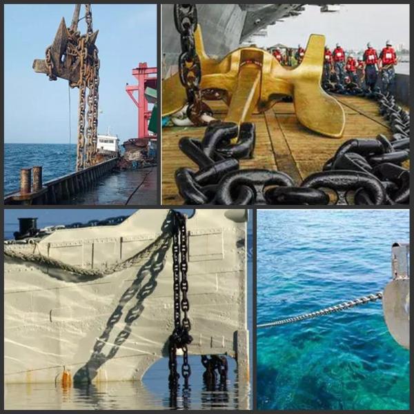 Large Steel Marine Stud Link Anchor ChainU2 GRADE Anchor Chain Used for Vessel Ship