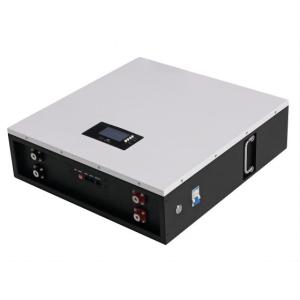 Home Wall Mounted Lithium Iron Phosphate Battery High Efficiency With LCD