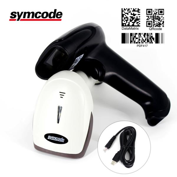 Warehouse Bank Handheld Barcode Scanner Reader / QR Code Scanner High Speed
