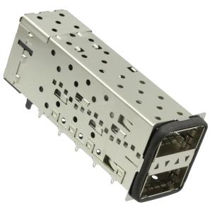 2085945-3 QSFP+ Cage Assembly 2x1 Port With Integrated Connector Included