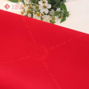 Package Red Plain Flocking Fabric Non Woven With Soft Plush