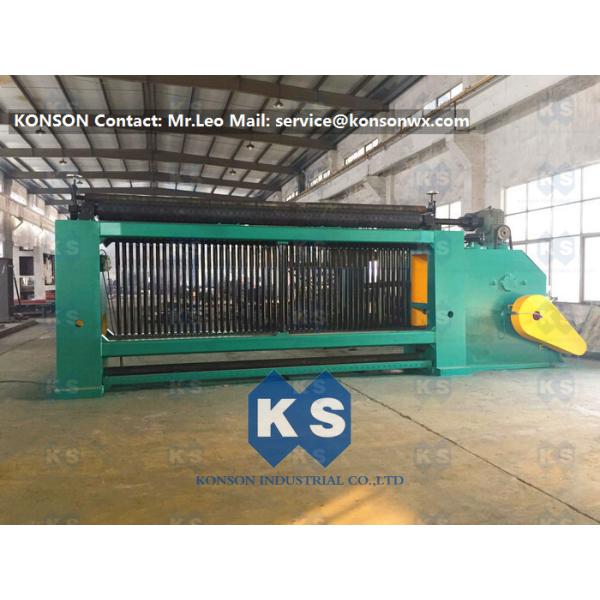 Automated Stop Gabion Mesh Machine For 2.2mm Galvanized Wire Gabion Mattress