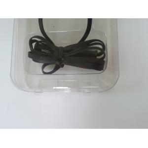 Offset Printing Plastic Earphone Packaging Box, Transparent Plastic Clamshell