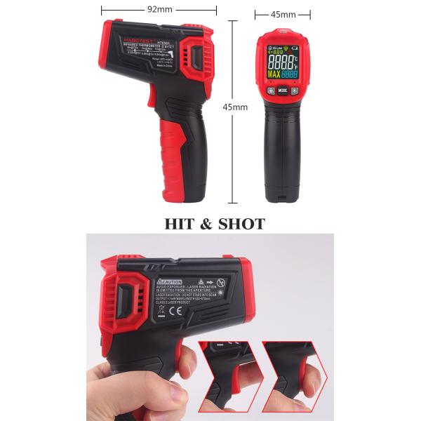 145x92x45mm Infrared Thermometer Digital Temperature Gun