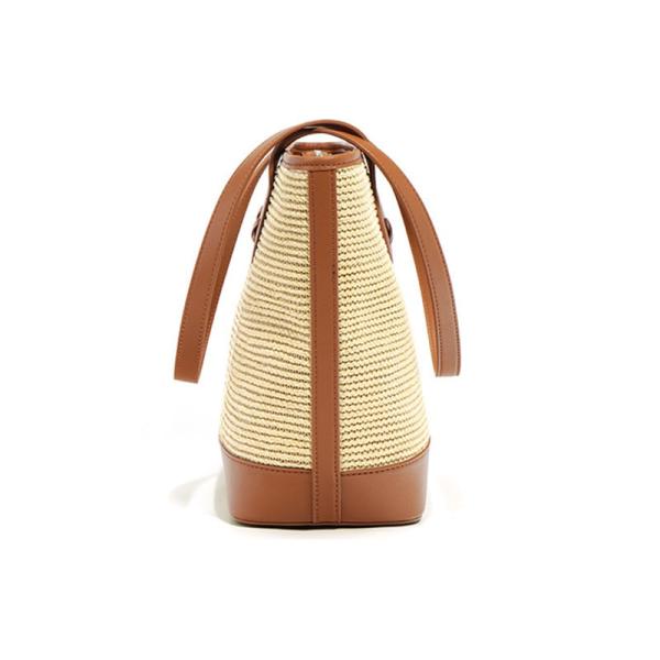 Large Capacity Tote Straw Woven Bag Summer Commuter Single Shoulder