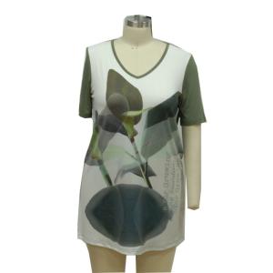 ITY Jersey + Viscose Jersey Ladies Casual T Shirts Half Sleeve Top Normal Length