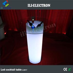 plastic party frosting finishing top glass led ice bucket table