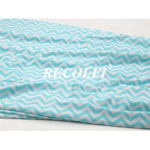 Printing Ocean Retro Polyester Knit Fabric Seamless Glossy Soft Feel