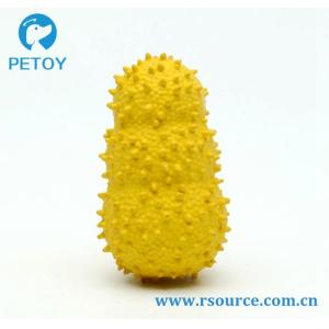 China Teeth cleaning Spiky Squeaky rubber latex toy for dogs on sale