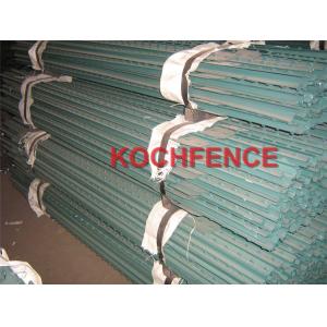 PVC Coated Metal Fence Posts Galvanized T Post Star Picket For Agriculture